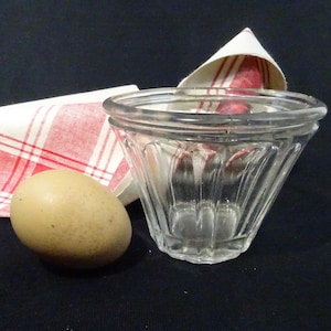 Blown glass jam jar France conical / Cutlery pots or kitchen utensils / vintage kitchen decoration / Félix Potin