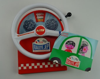 Rallye Jep / Juguete de París / Juego de mesa vintage / Conteo de coches / Colección de juguetes antiguos / Clic Auto J de P / Volante de coche