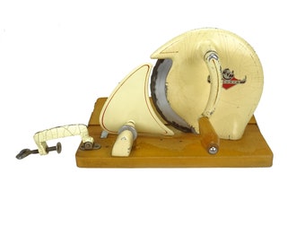 Bread or ham slicer KYM / Vintage decoration / kitchen decoration / Sixties and seventies decor / store bakery utensil