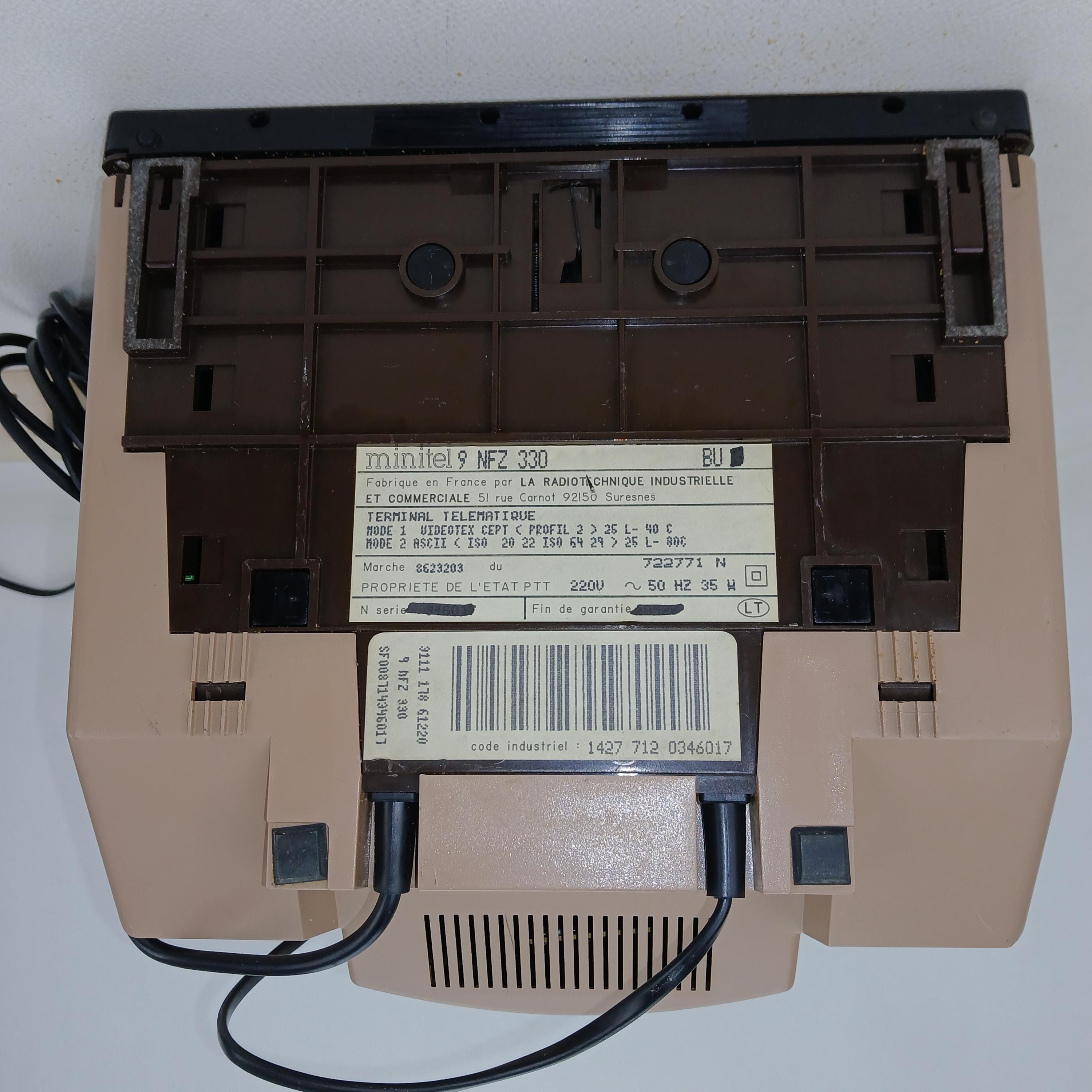 Minitel 1 Vintage - Ordinateur Collector RTIC PTT - état Fonctionnel