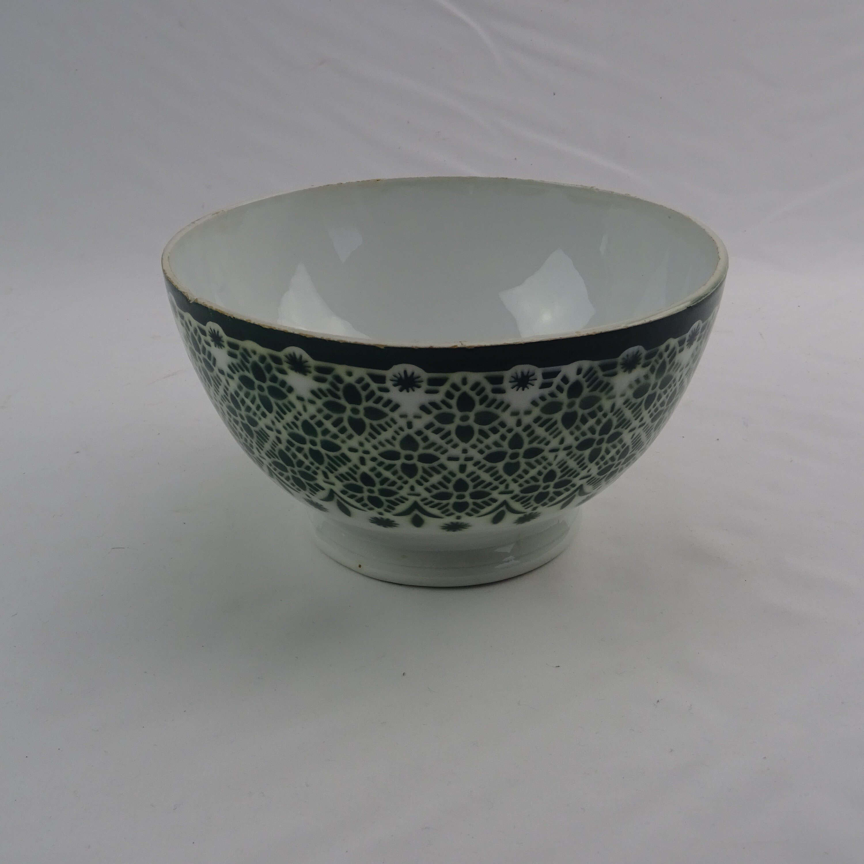 Gros Bol de Mineur en Céramique Décor Fleuri Genre Bf | Boch Frères/Décoration Cuisine Vintage Belge