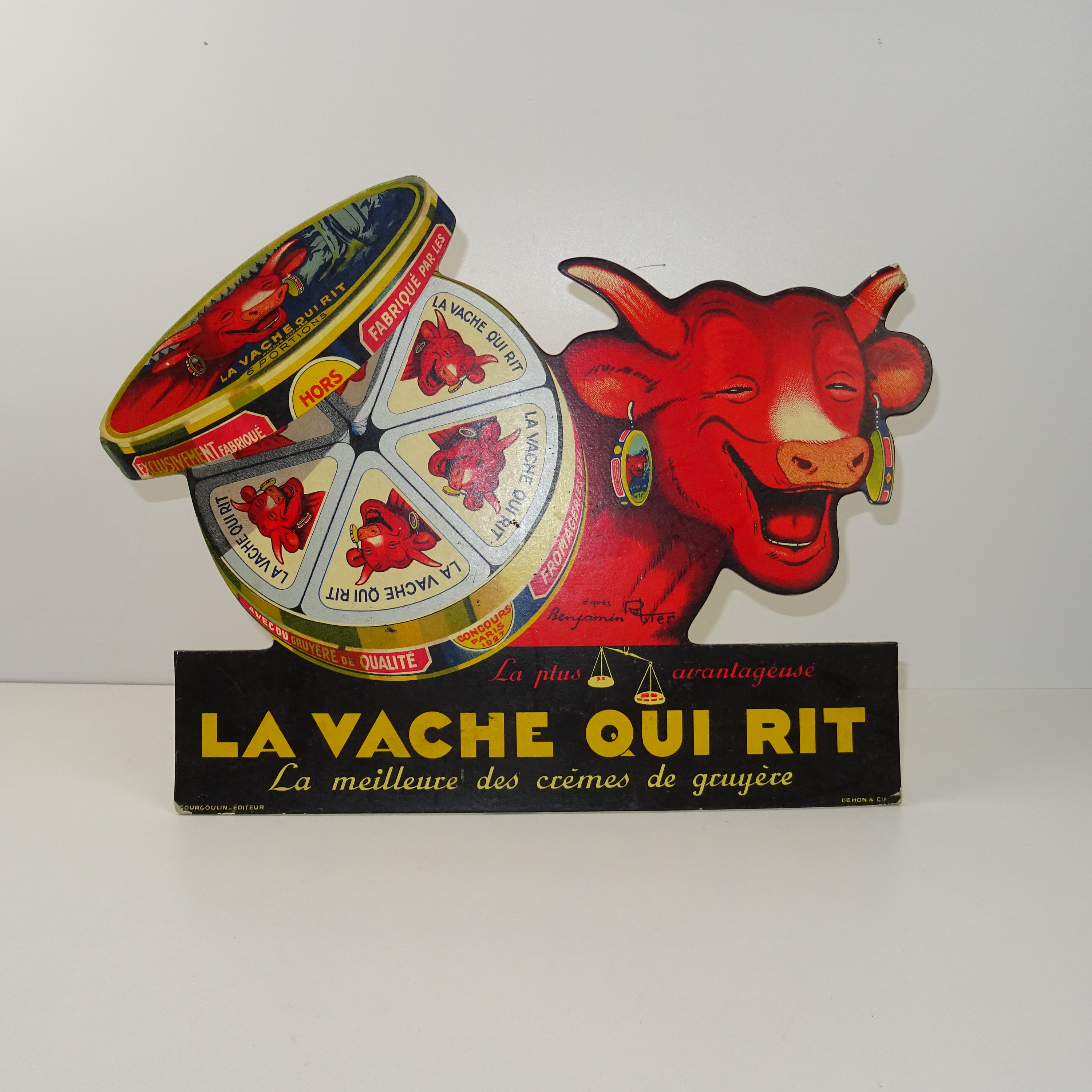 Benjamin Rabier Logo La Vache Qui Rit Logo