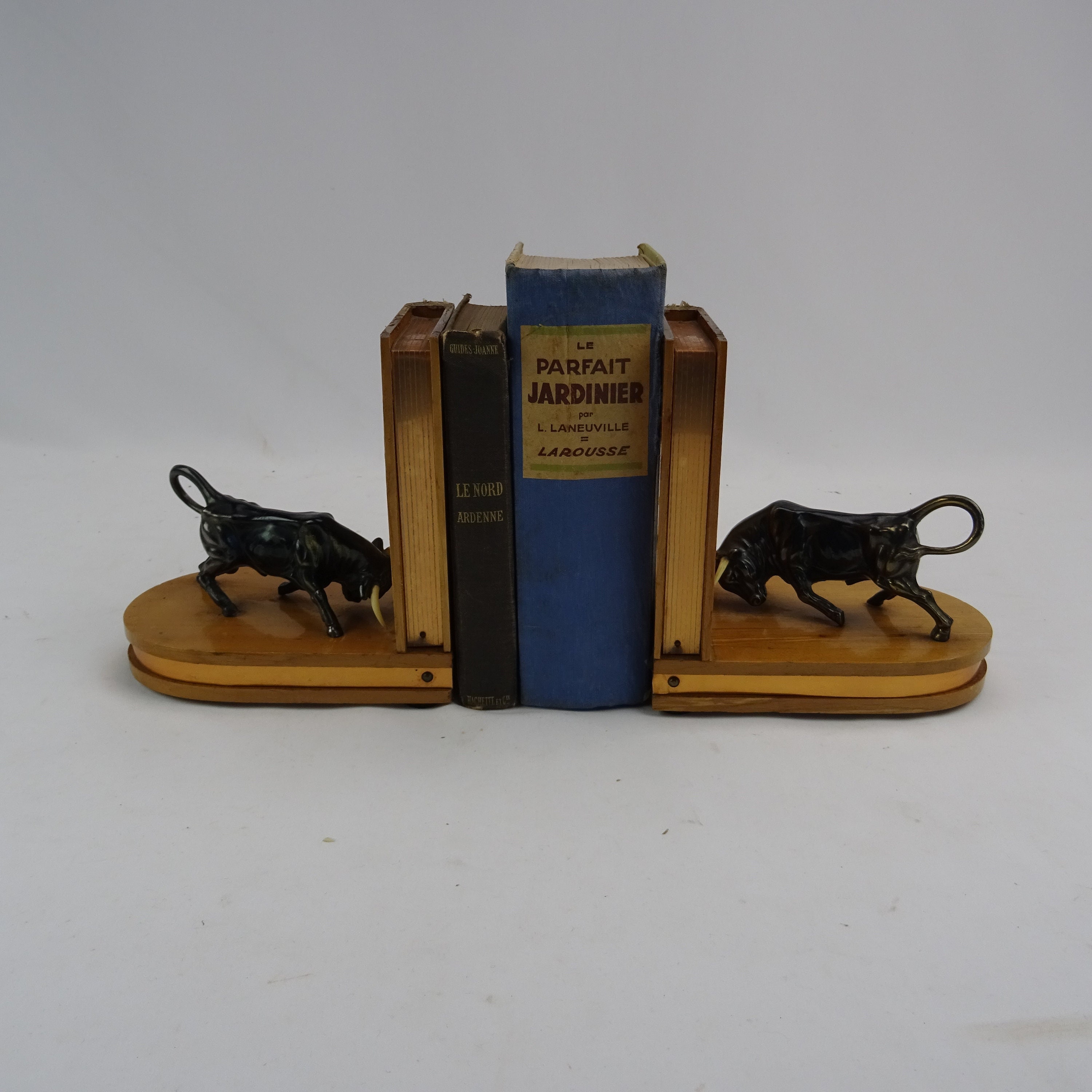 Serre Livres Vintage Pour Aficionado/Décor de Bureau avec Taureaux Collection Corrida et Toréro Déco