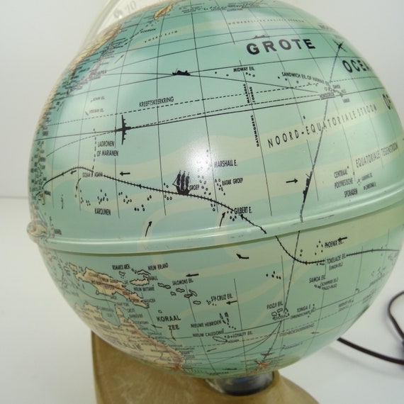 Buy Bright Globe MS TOY / Earth Maps / Vintage World Map for