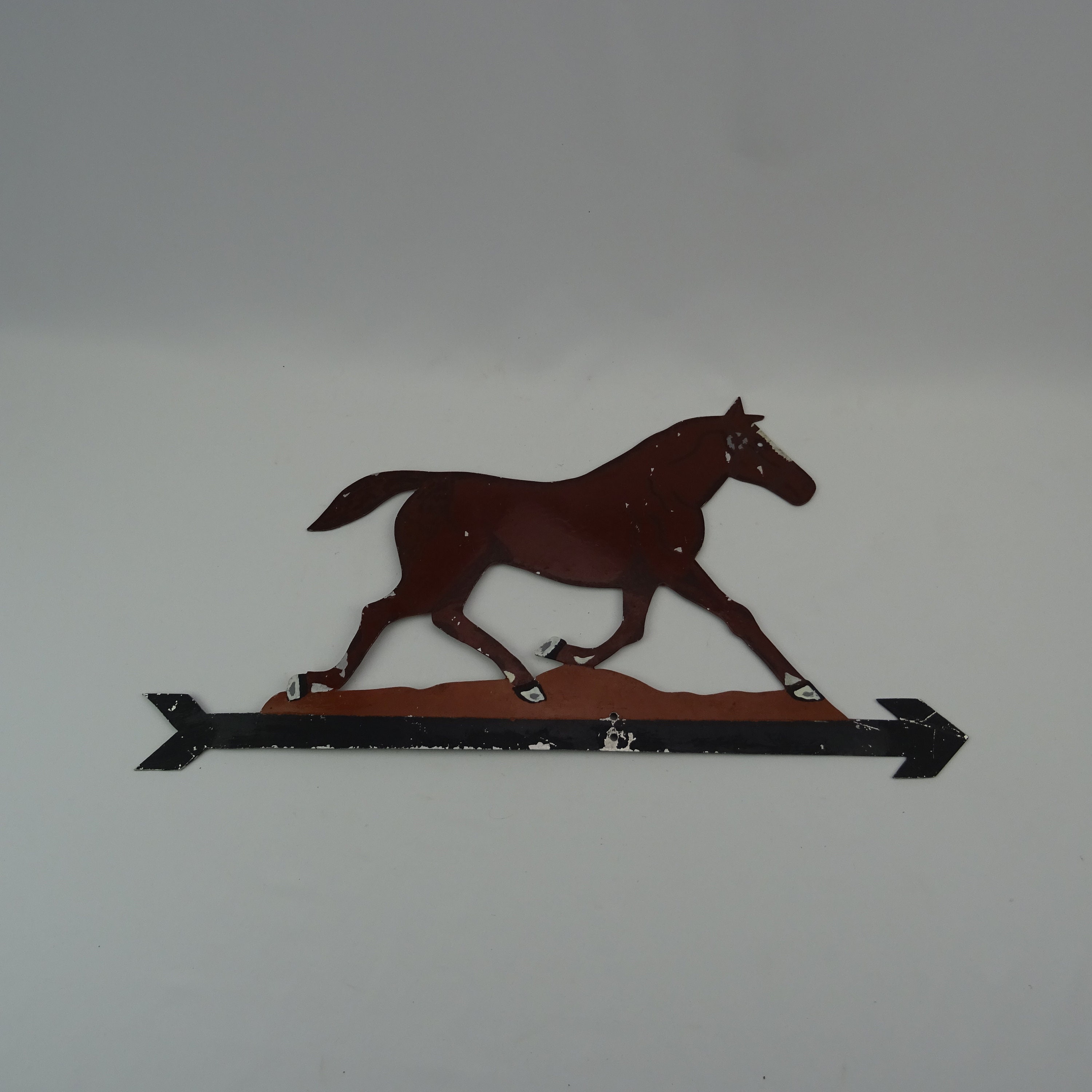 Girouette Métallique en Forme de Cheval/Décoration La Maison Déco avec Animal Décor Bucolique Animal