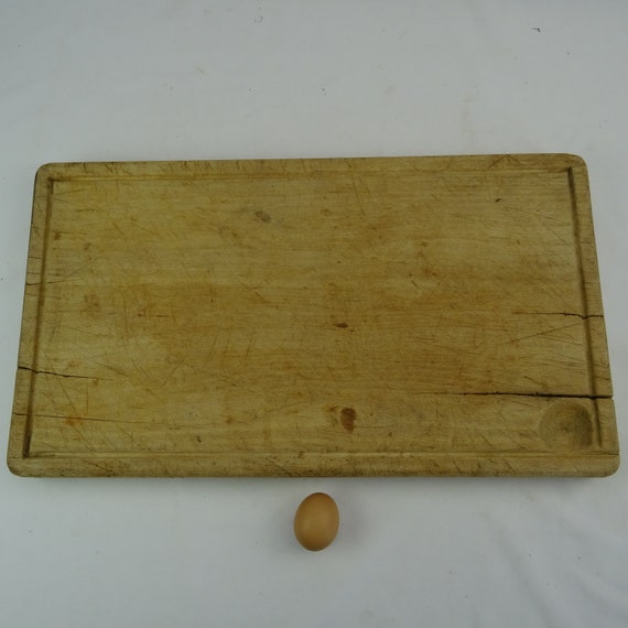 Planche a decouper ancienne d'occasion - Arts de la table
