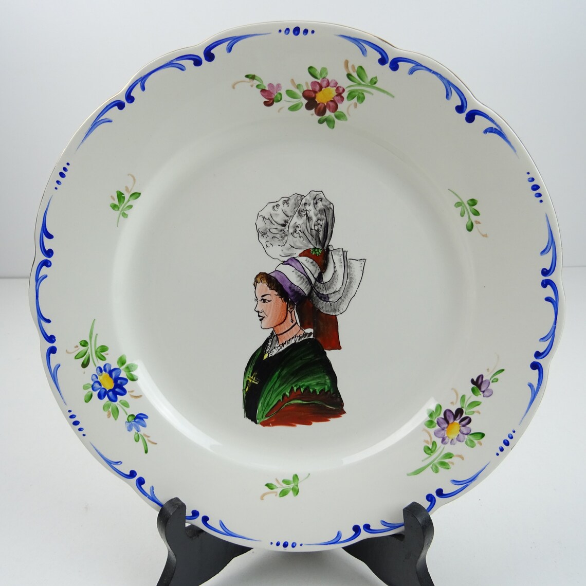Beautiful Ceramic Plate / Breton Basque Provençale / Vintage Decoration ...