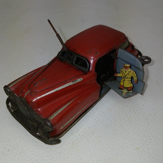 Jouet Ancien Memo - Voiture Mécanique En Tôle - Fabriqué En France (Joustra/JEP)