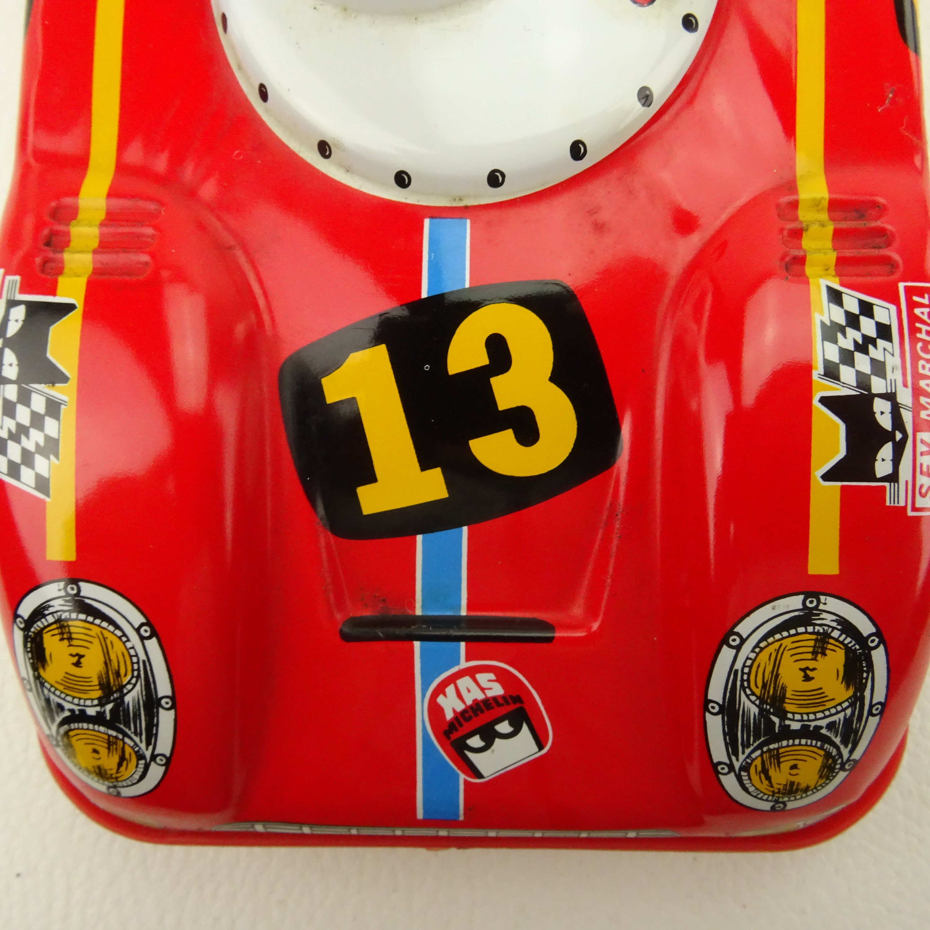 Voiture Joustra Porsche En Tôle, à Friction, 23 Cm, Fonctionnelle