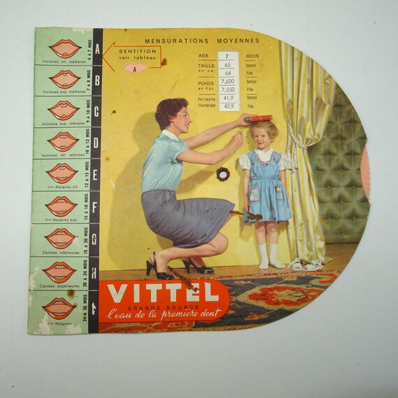 Vieille Publicite Vittel Table De Mesures Pour Bebe Et Etsy Vieille Publicite Vittel Table De Mesures Pour Bebe Et Etsy