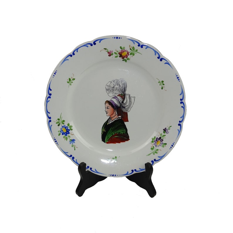 Beautiful Ceramic Plate / Breton Basque Provençale / Vintage Decoration ...