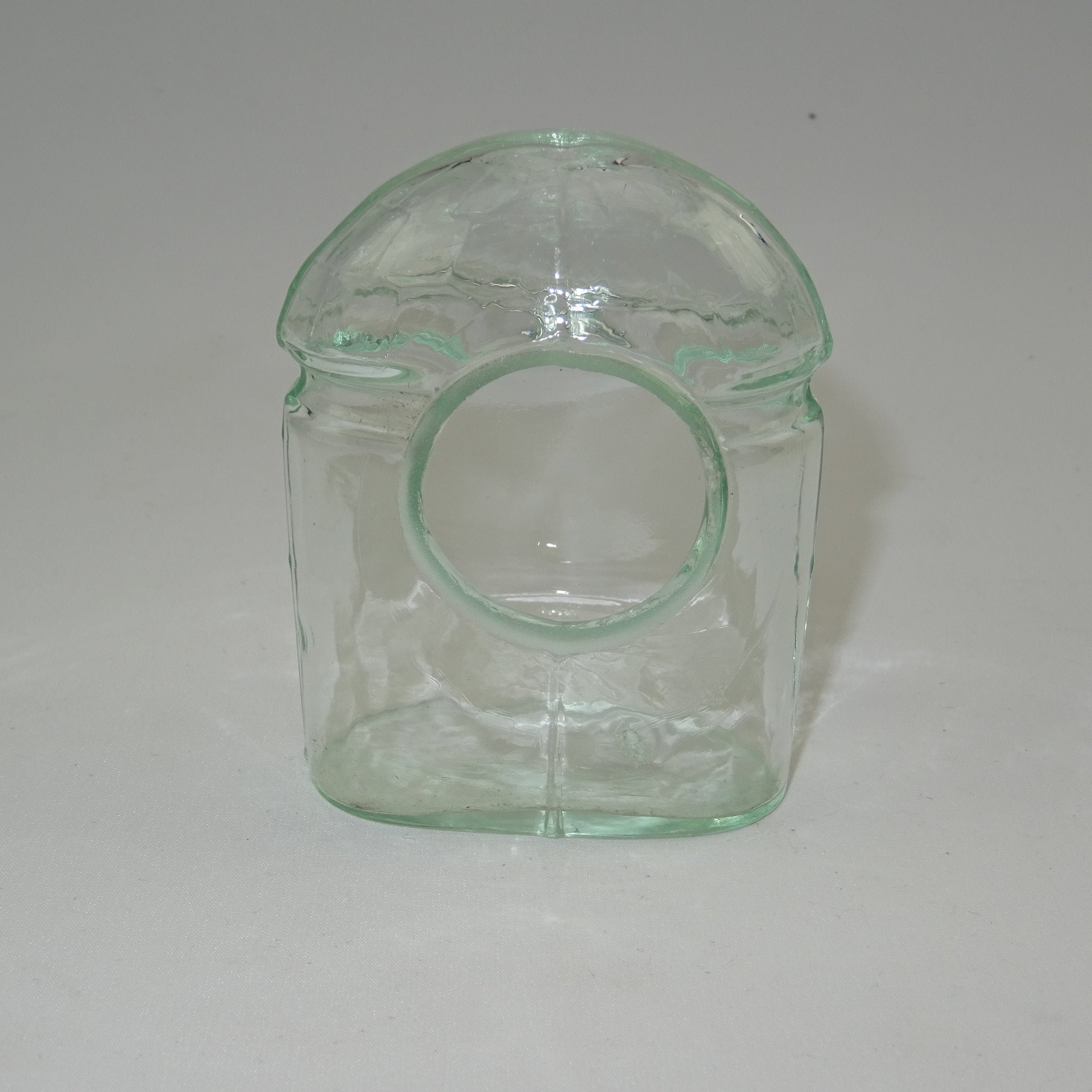 Vieille Mangeoire à Oiseaux en Verre/Accessoires Pour Cage Oiseau Vintage Décoration de Véranda Cham