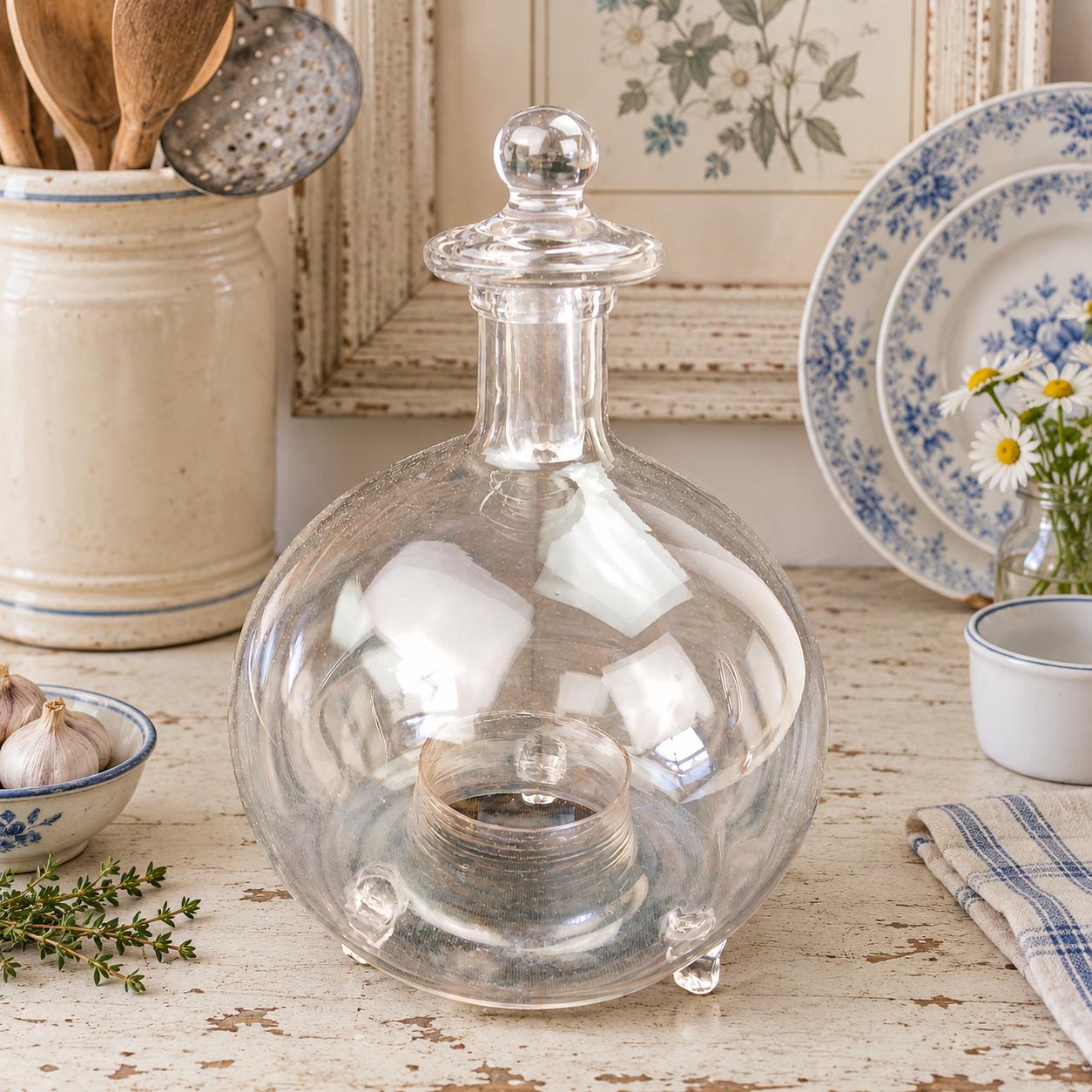 Antique Glass Fly Catcher Bottle - Etsy