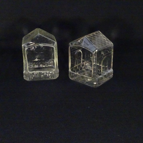 Rare et vieille mangeoire à oiseaux en verre / Accessoires pour cage à oiseau vintage / décoration de véranda / champêtre nature / Abreuvoir
