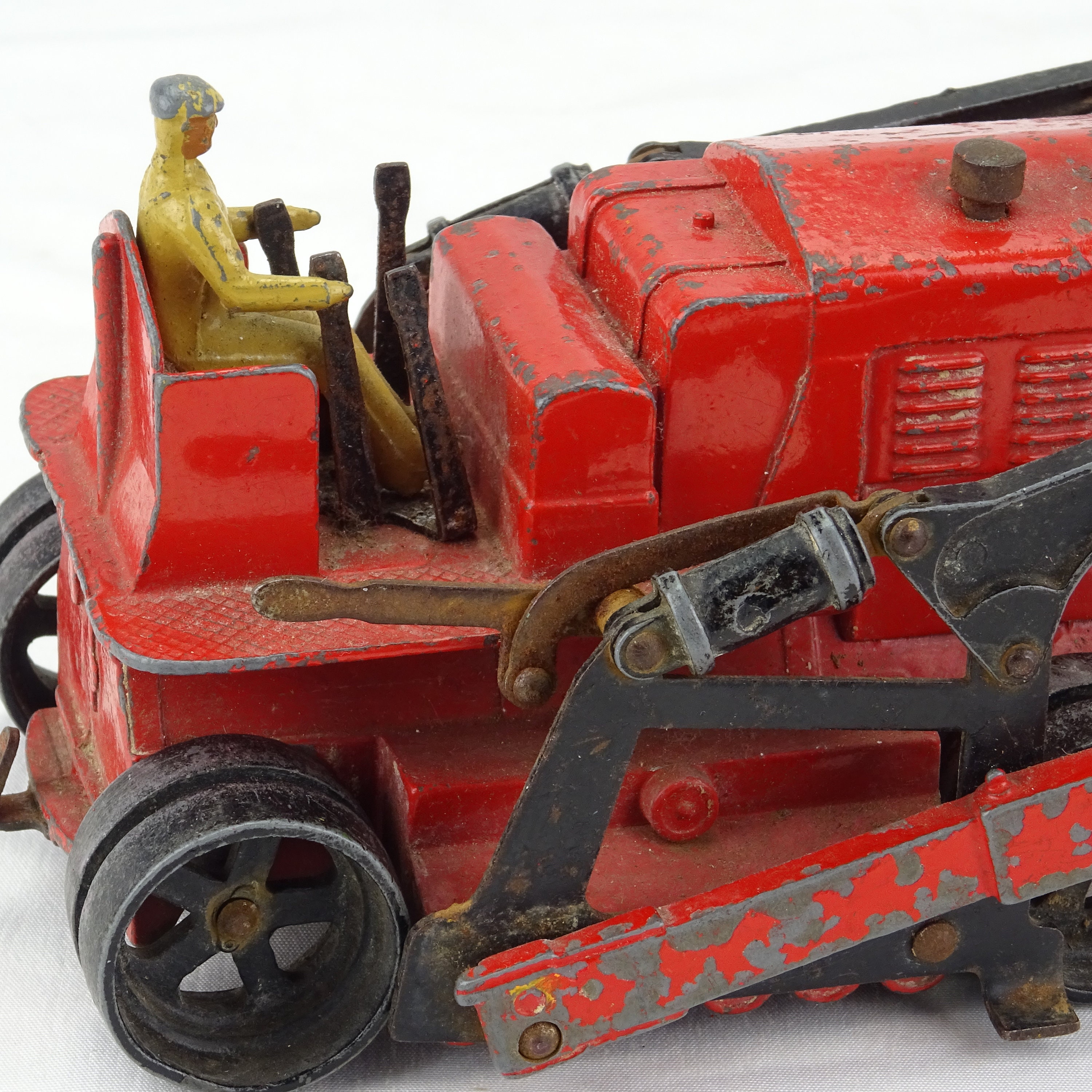 Bulldozer Dinky Supertoys - Blaw Knox - Meccano Ltd - Rouge - Occasion UK