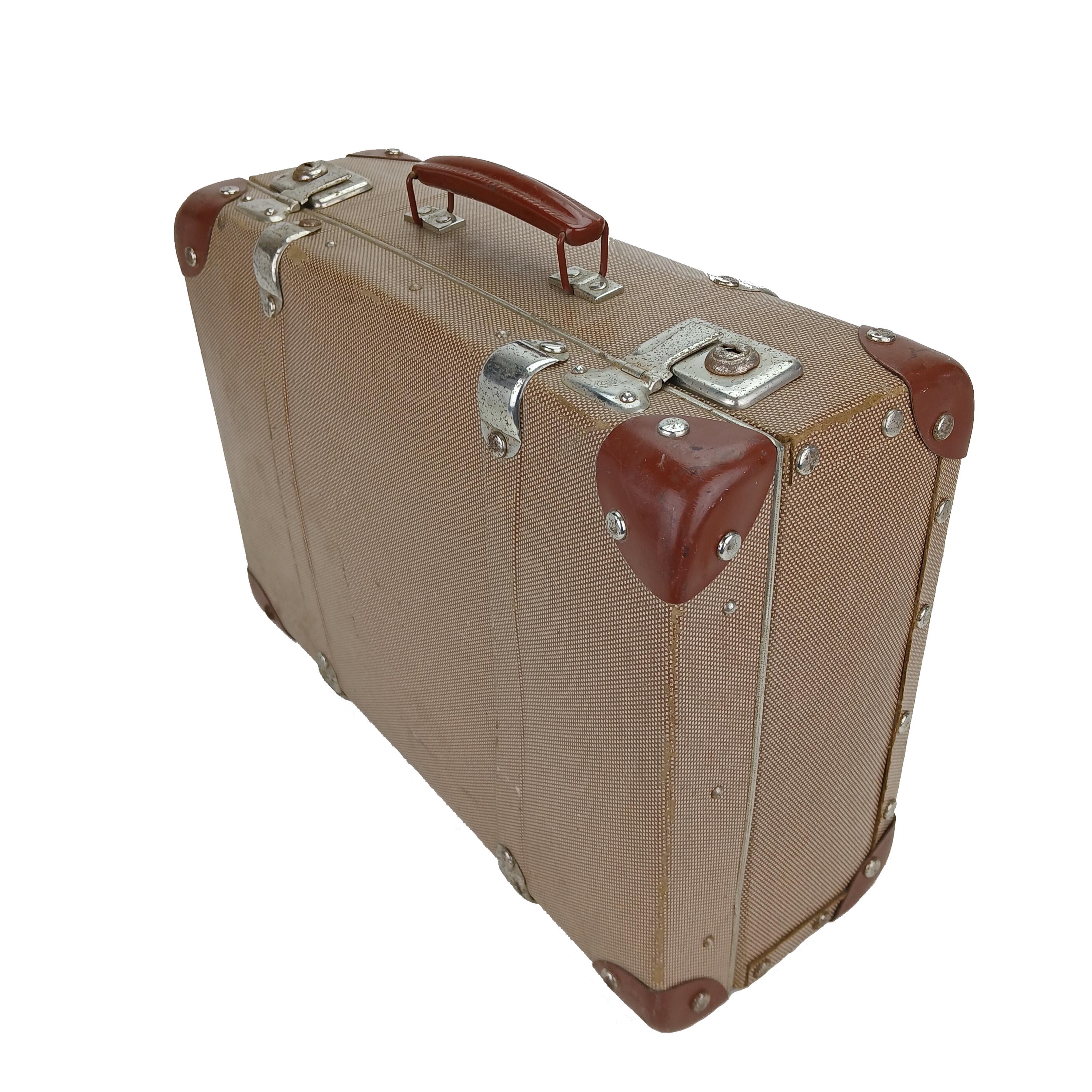 Valise vintage en carton France