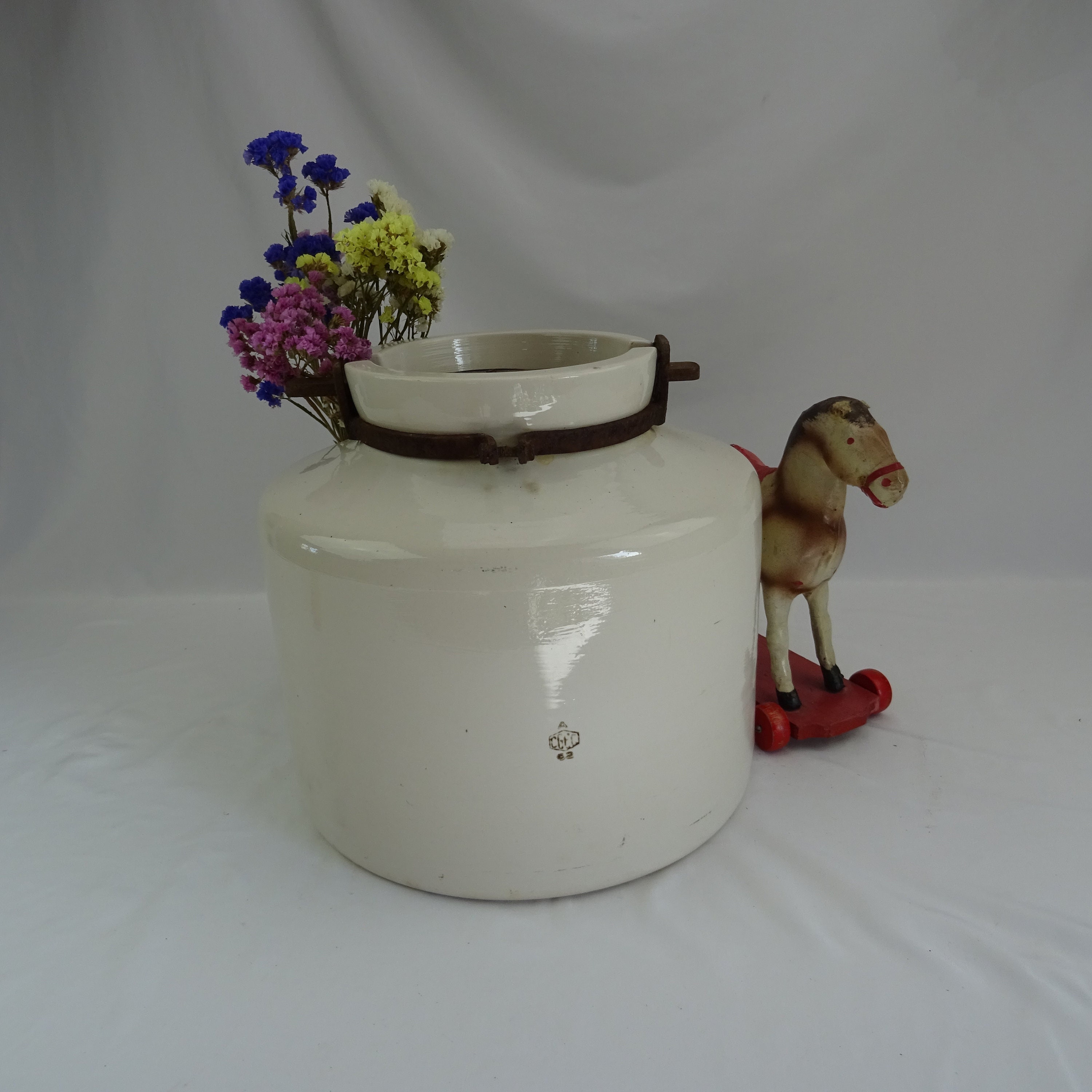 Milk Can WATER CROCK, Talavera Mexican Pottery, Water Dispenser, Glazed  Paint 