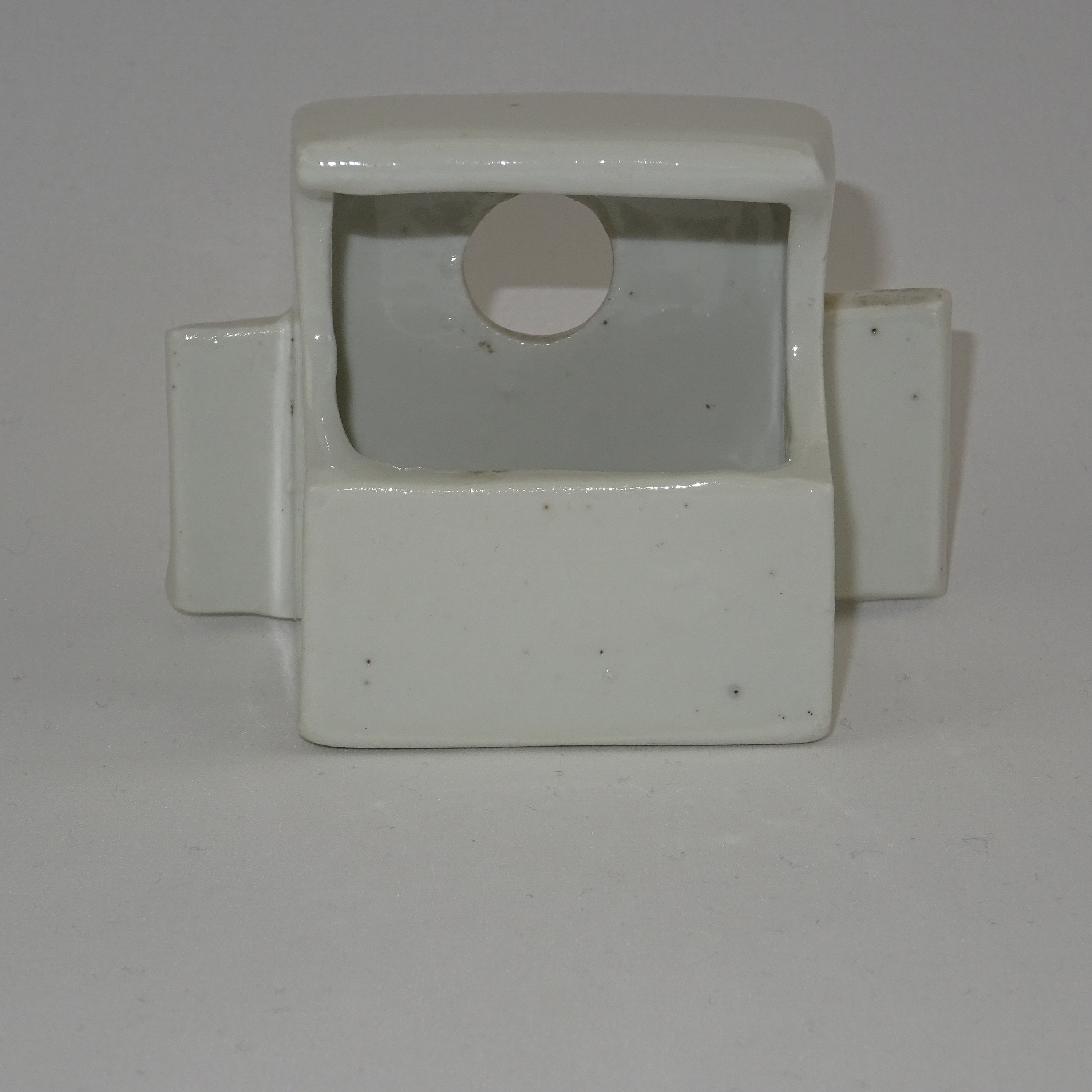 Vieille Mangeoire à Oiseaux en Céramique/Accessoire Pour Cage Oiseau Vintage Décoration de Véranda C