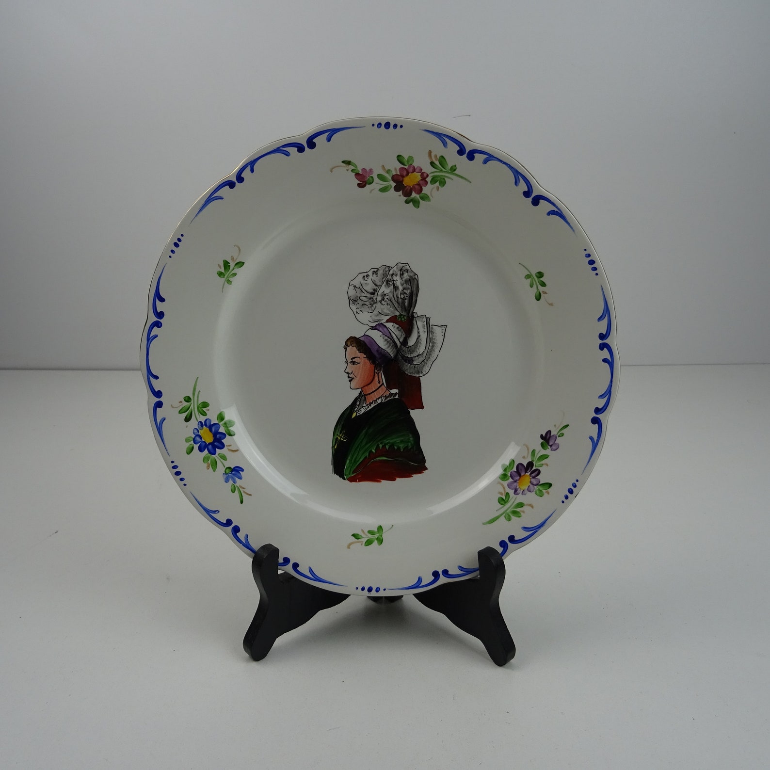 Beautiful Ceramic Plate / Breton Basque Provençale / Vintage - Etsy