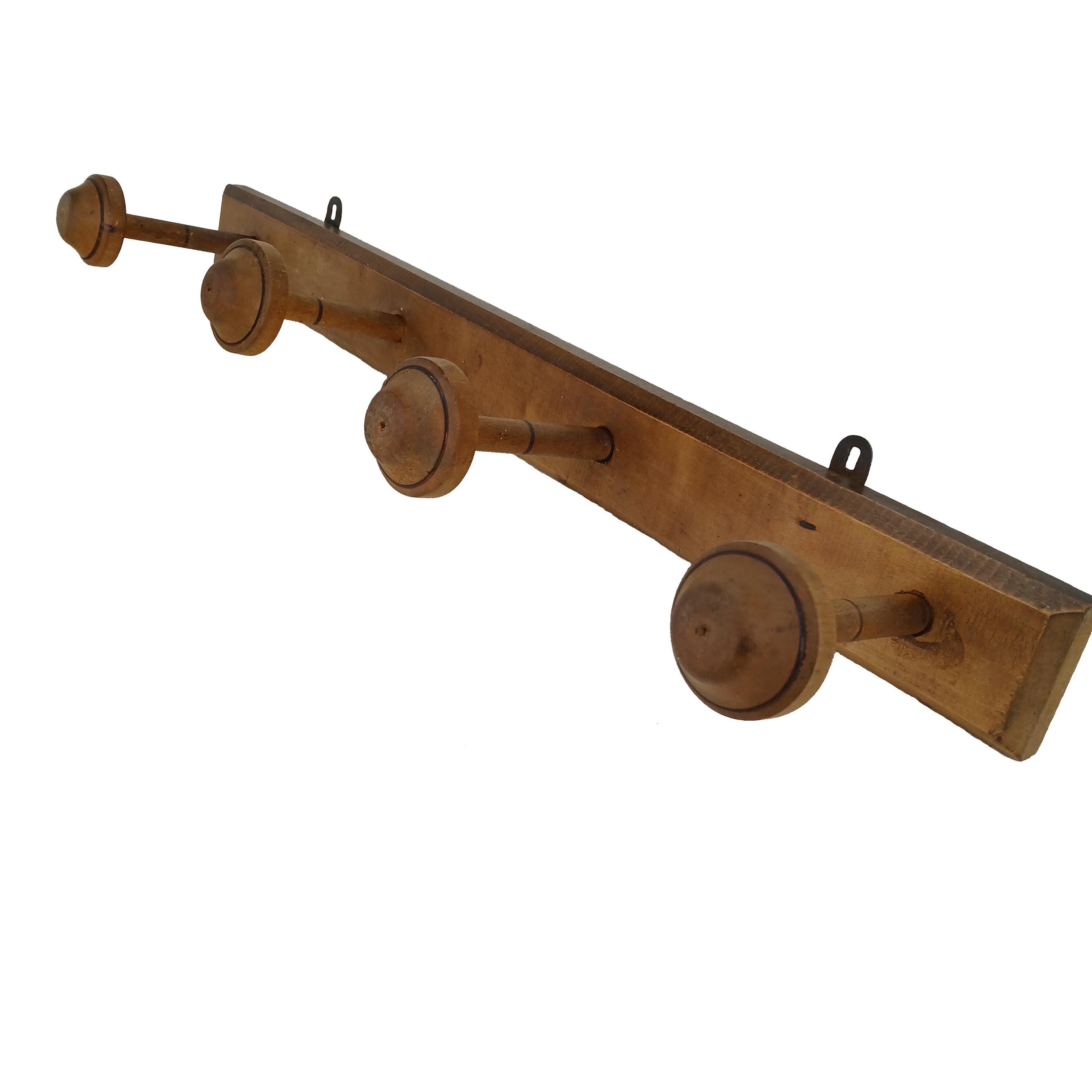 Curved wooden wall coat hooks - Etsy 日本