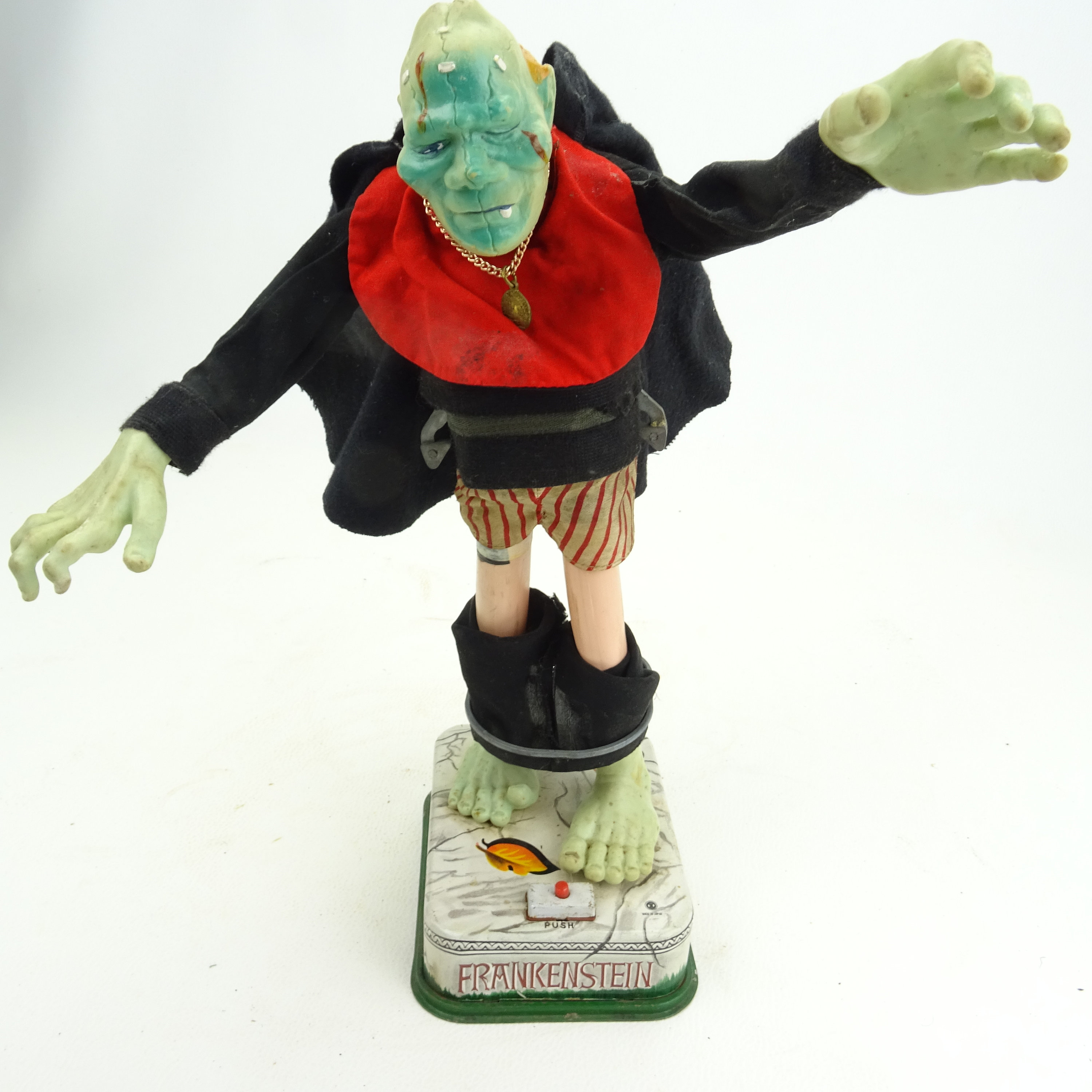 Old Japanese Rosko Sheet Metal Toy / Frankenstein Monster