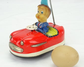 Ancien Jouet Automate Mécanique Japonais – Haji, Mécanisme, Vintage