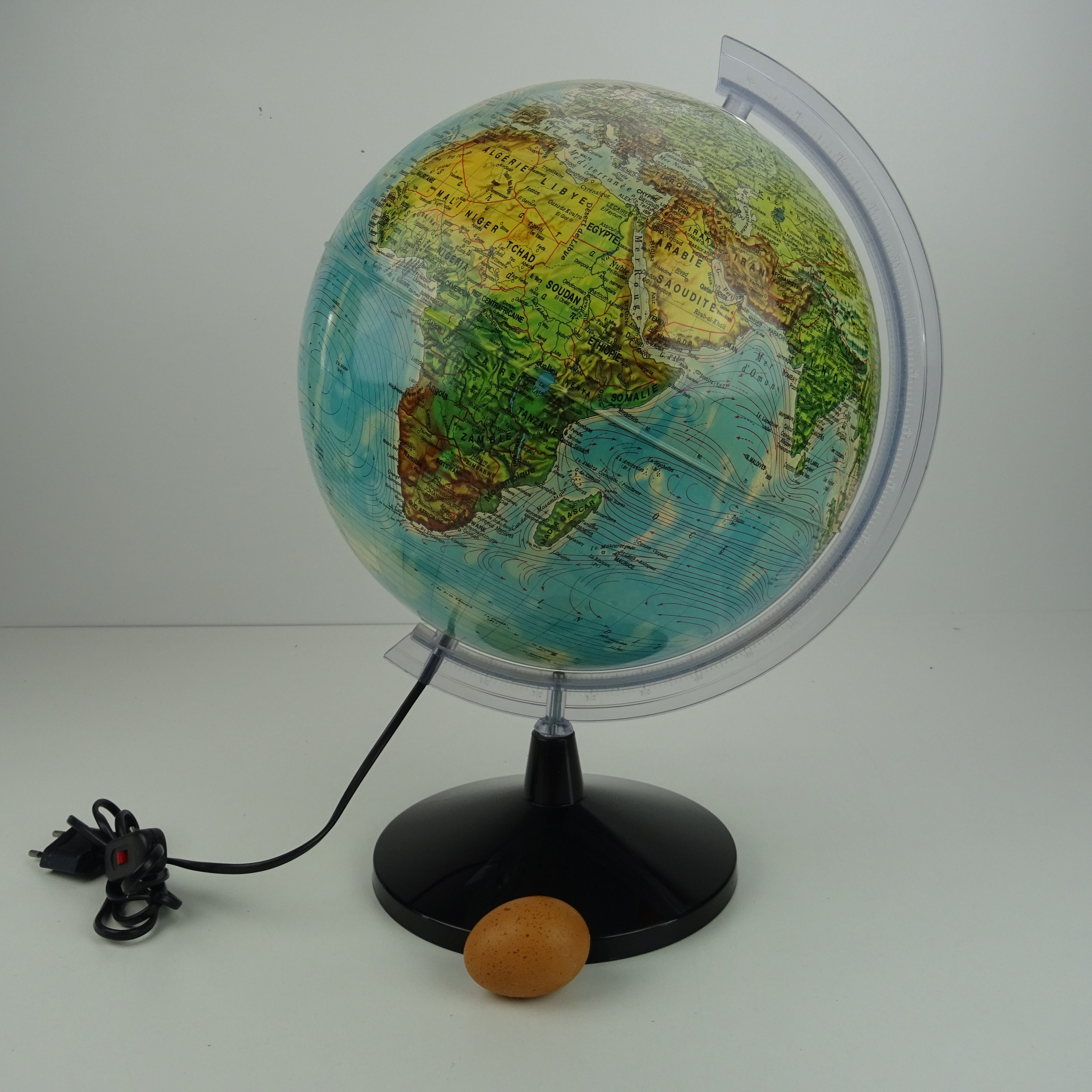 Globe terrestre - Printed in Italy - Décoratif et lumineux - Label