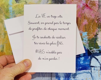 Cartes françaises, cartes positives, carte de fête, carte d'anniversaire, carte d'encouragement, carte de souhait, pensée pour vous, cartes amusantes, cartes de correspondance