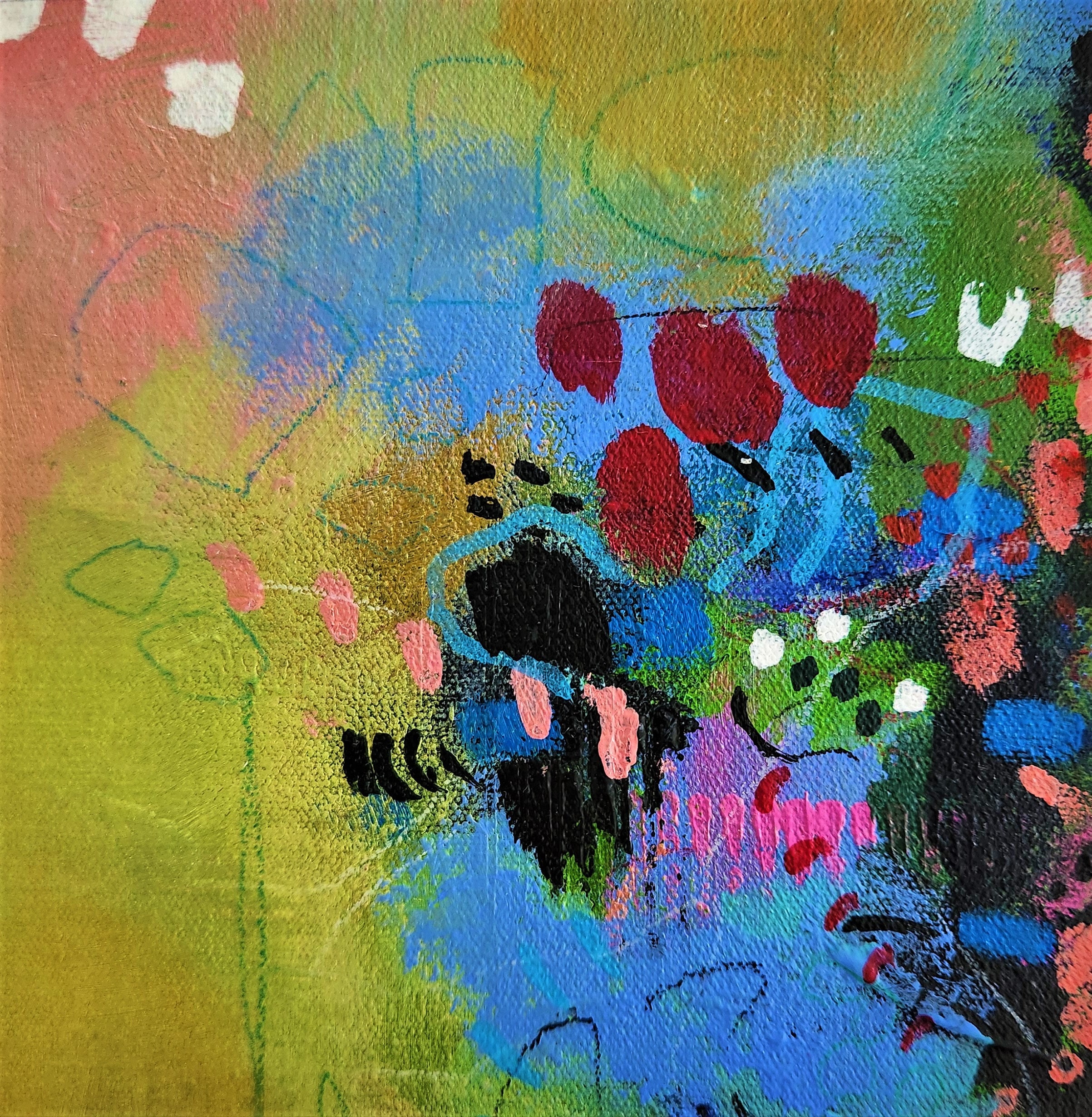 Colorful Abstract Art, Small Abstract Art, Original Abstract, Colorful ...