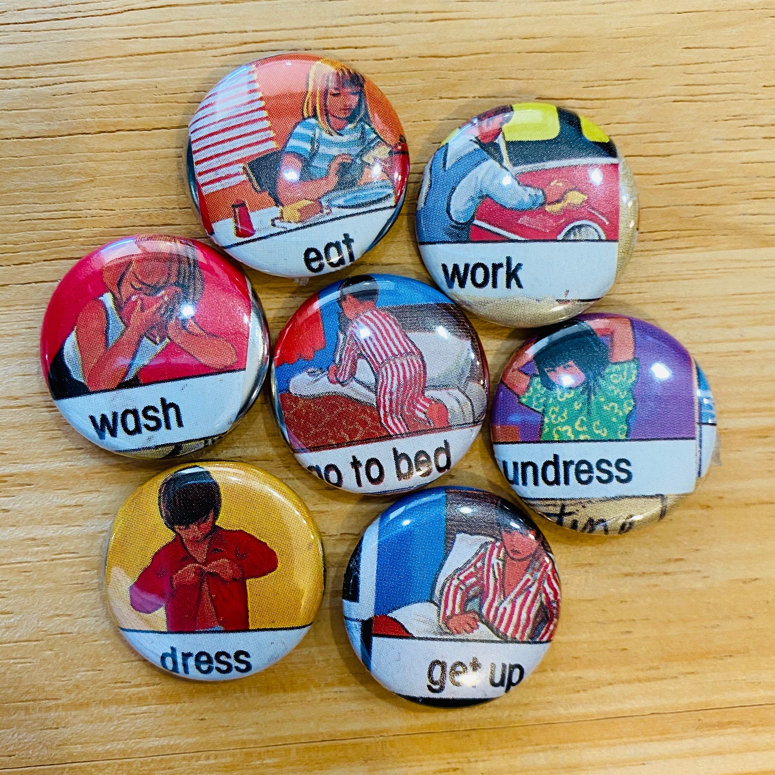 1 Button Pins Pins for Backpacks Repourposed Books Etsy