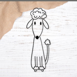 Französischer Pudel svg, Pudel svg, Hund svg, niedlicher Pudel geschnitten Datei für Schneidemaschinen und Laser Cutter