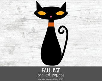 Download Halloween Black Cat Svg File For Cricut And Silhouette Etsy PSD Mockup Templates