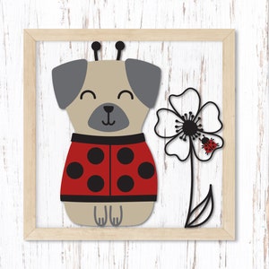Pug Ladybug Pug Puppy SVG, Ladybug Svg, Dog Svg File for Cricut, Summer Svg, Nature ...