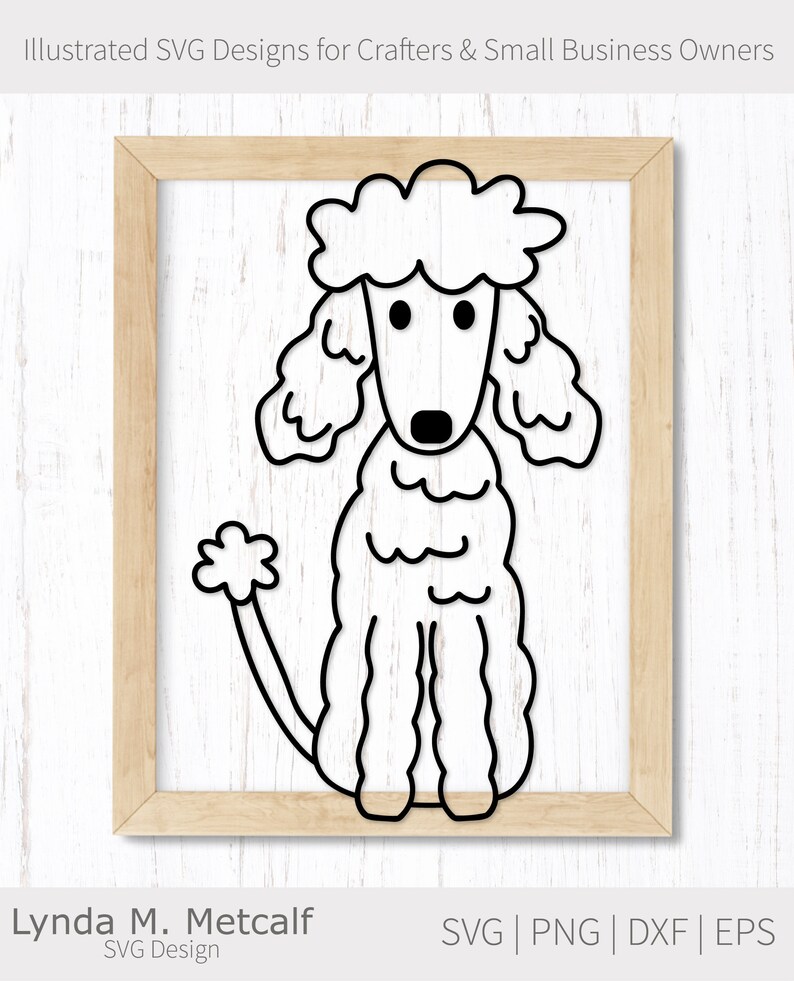 Poodle svg, Standard Poodle svg, Dog svg, Cute Poodle svg File for Cutting Machines and Laser Machines image 6