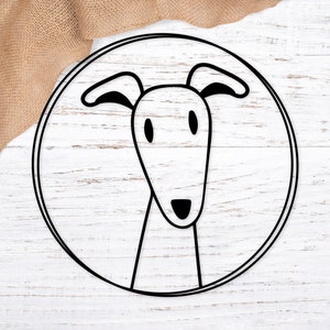 Whippet Svg. File di taglio SVG per cani. Clipart della razza del cane Whippet. Cane Svg per camicie, Cane Svg per sublimazione. Whippet Illustrazione Design SVG