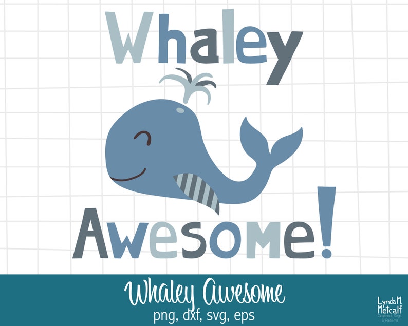 Download Baby Whale SVG Whaley Awesome Svg Sea Animal svg Whale svg ...