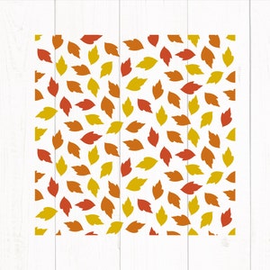 Fall Leaves Seamless Pattern Svg for Cricut. Autumn Repeat Png Design. Leaves Pattern Eps Vector. Falling Leaves Digital Paper Jpg