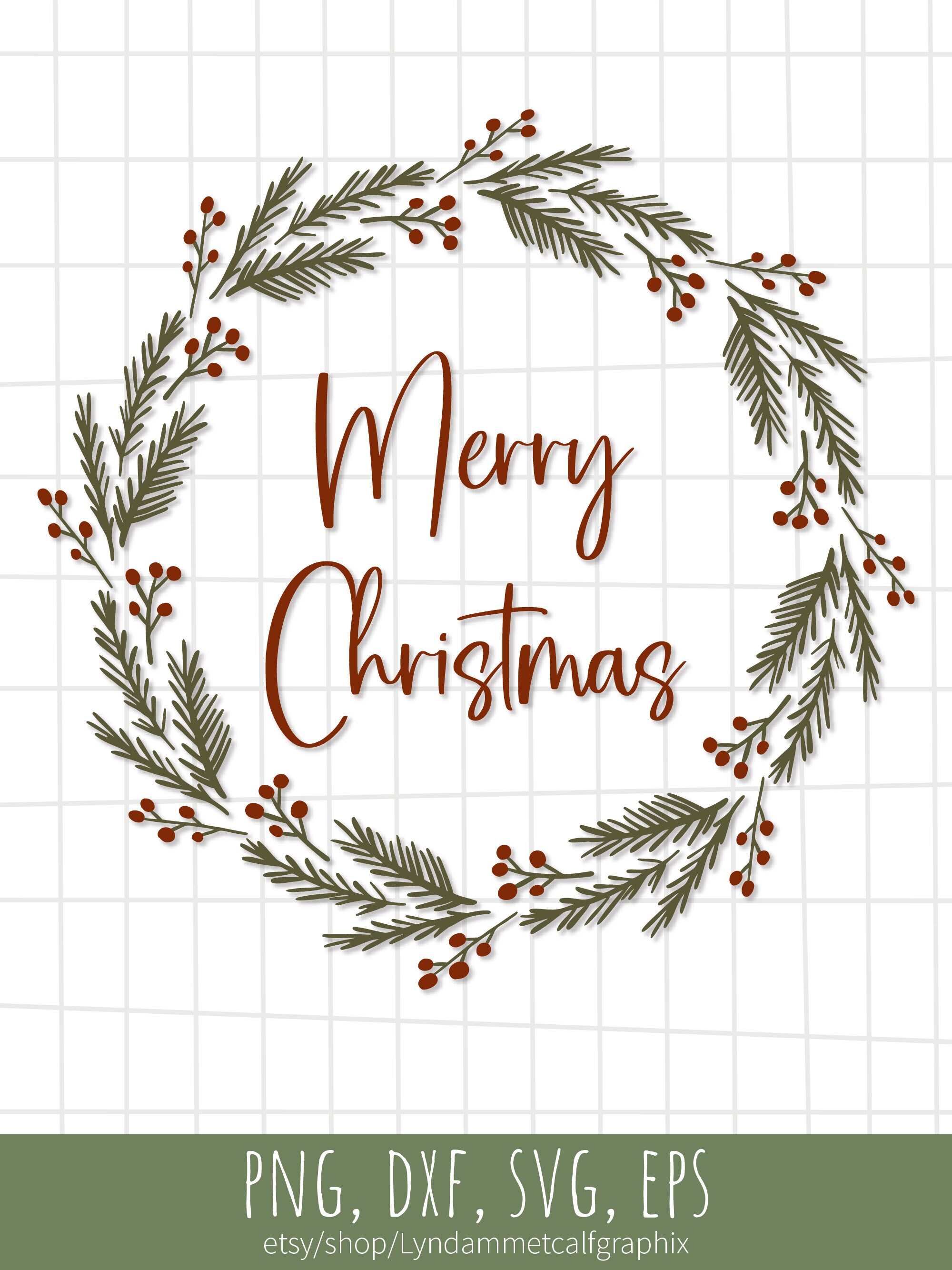 Christmas Pine Wreath SVG Merry Christmas svg Christmas | Etsy Christmas Pine Wreath SVG Merry Christmas svg Christmas | Etsy