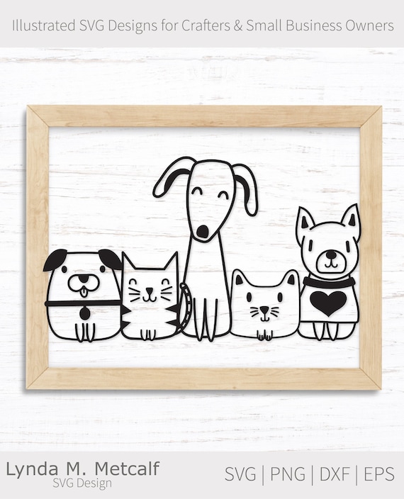 Cats and Dogs SVG File for Cricut, Cats svg, Dogs svg, Dogs and Cats svg Design for Pet Owners