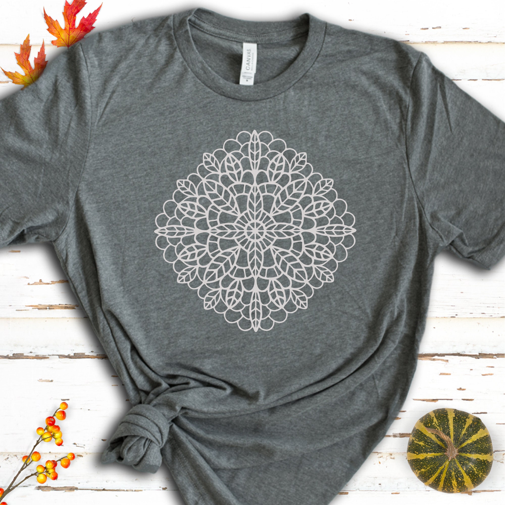 Fall Mandala SVG File for Cutting Machines and Craft Projects | Etsy