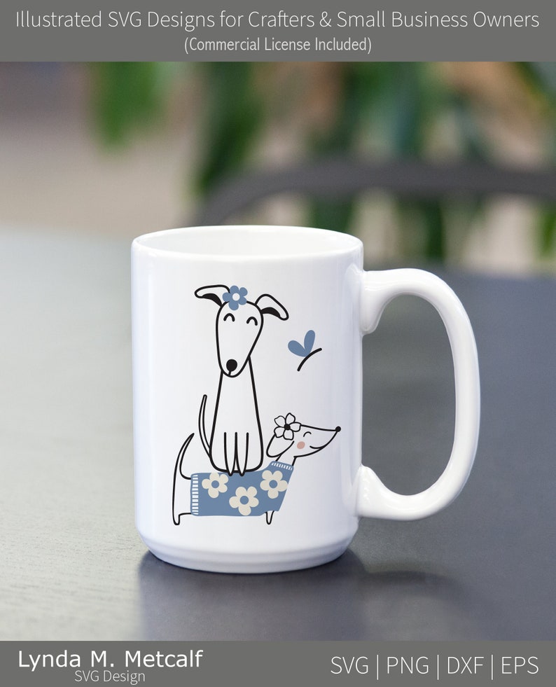 Chiens floraux Svg. Chiens De Fleurs Png. Conception de Svg de race de chien Whippet. Sublimation de teckel. Fichier de coupe Cricut amoureux des chiens. Propriétaire de chien chemise Svg image 5