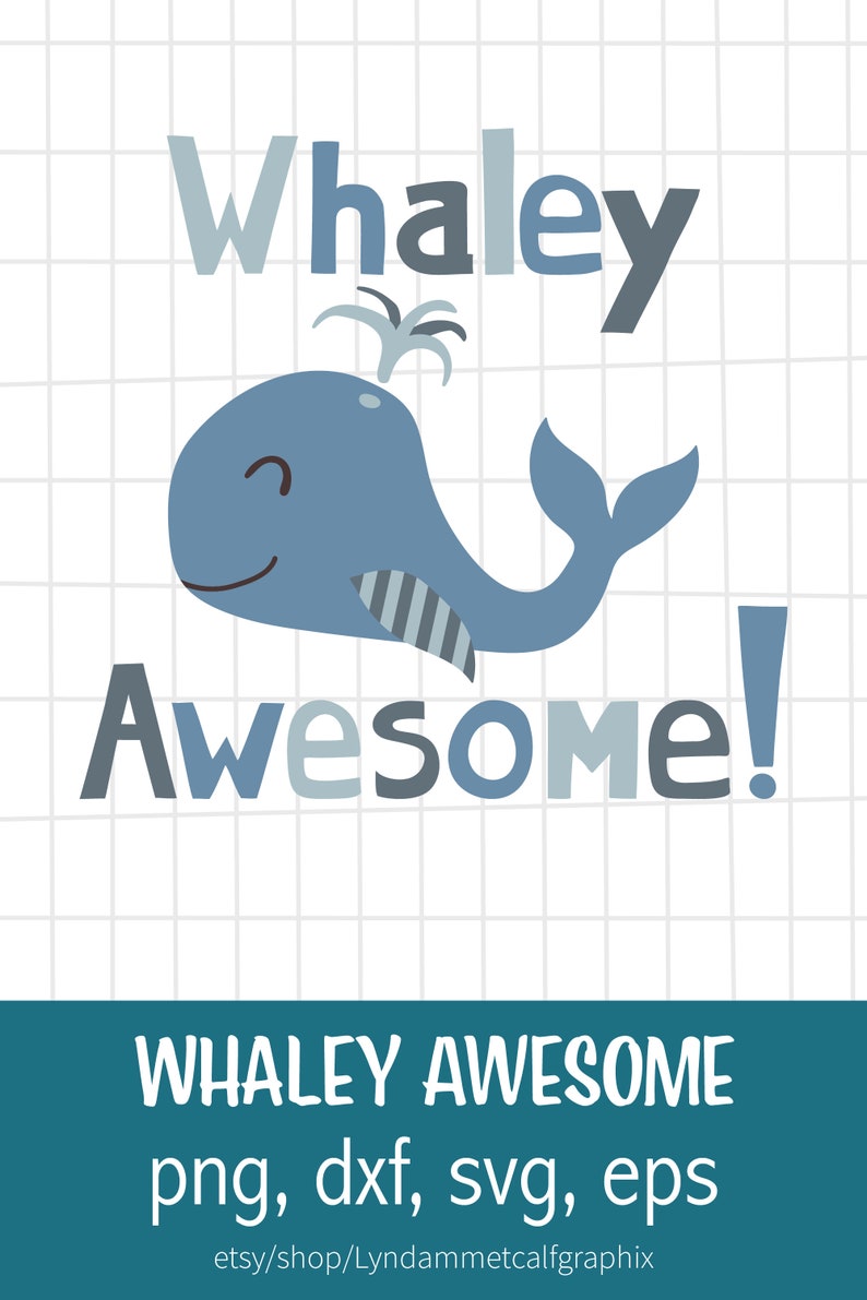 Download Baby Whale SVG Whaley Awesome Svg Sea Animal svg Whale svg ...