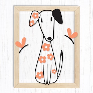 Spring Flower Dog Svg. Spring Dog SVG. Flower Dog Svg. Dog Butterfly Svg. Flower Dalmatian Svg. Dog Svg File for Cricut. Floral Dog Svg