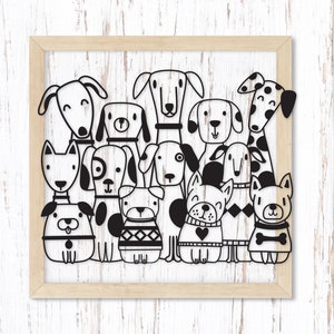 Assorted Dog Breeds SVG, Dogs svg, Puppies svg, Dogs Cutting File, Dogs Clipart, Pack of Dogs