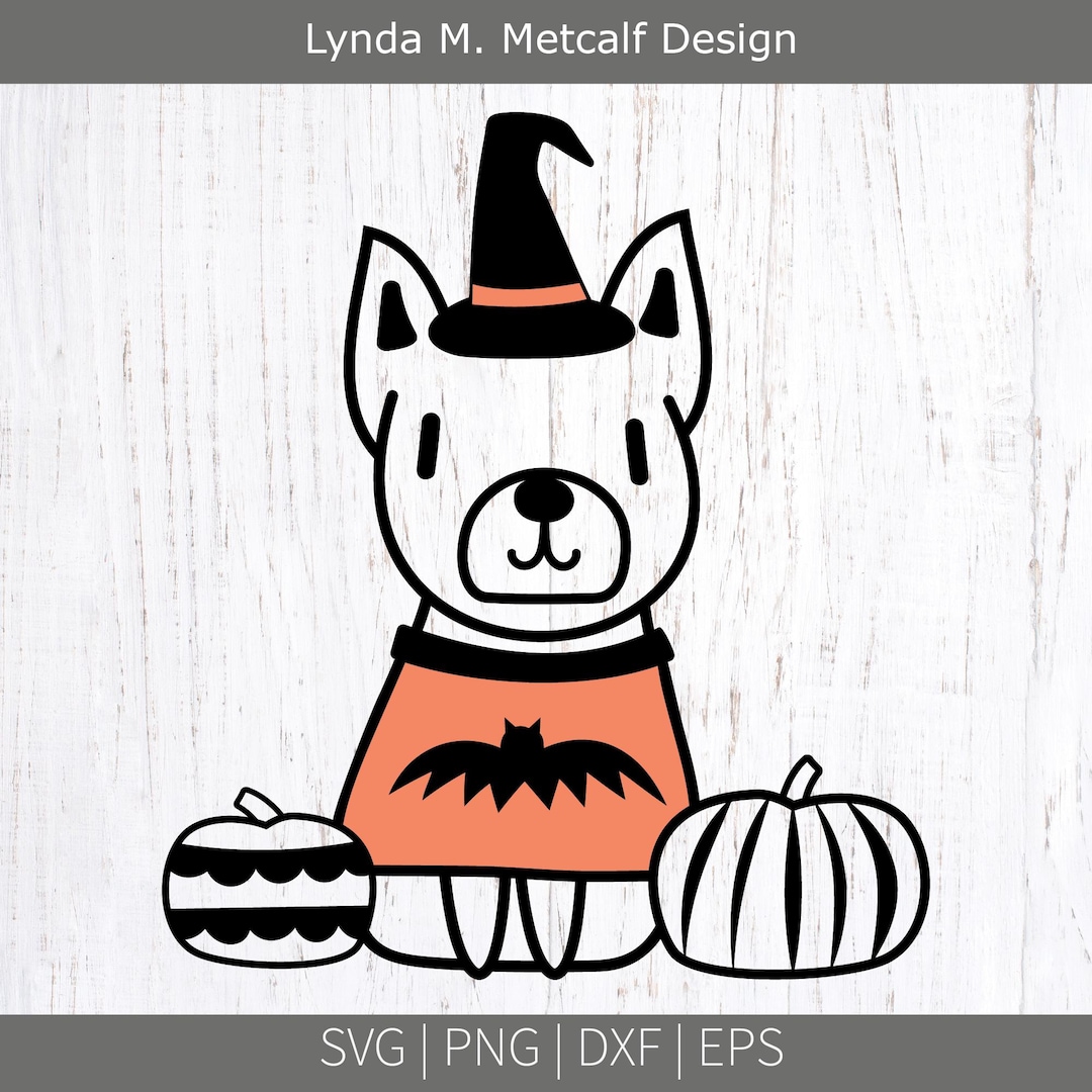 Halloween French Bulldog With Jack O Lantern Svg Design. Witch Frenchie ...