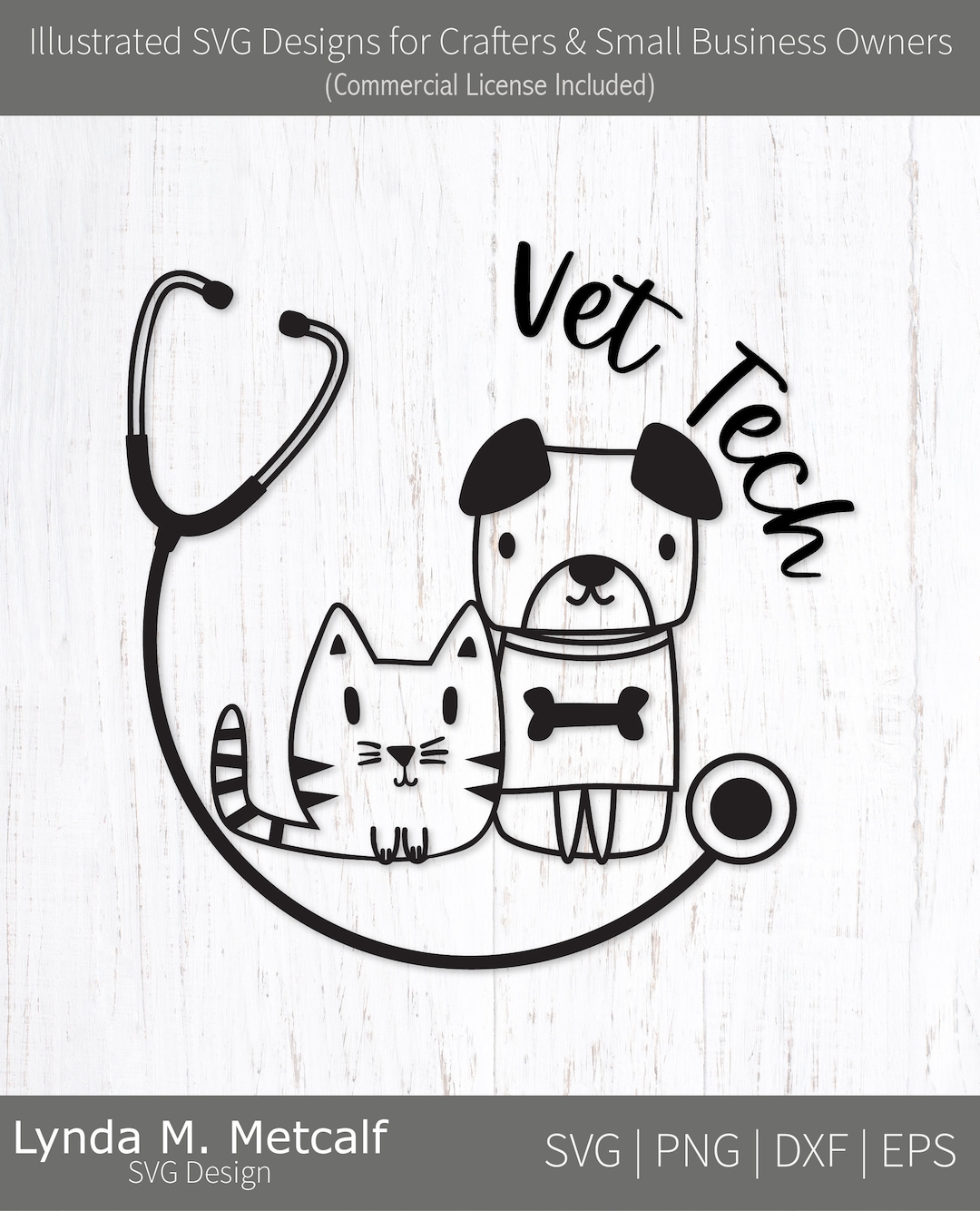 Vet Tech Svg Cut File. Dog and Cat Svg. Veterinary Tech Png. Vet Vector Clipart. Vet Technician