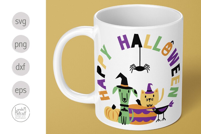 Download Happy Halloween Layered SVG File for Cricut and Silhouette ...