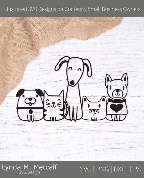 Dogs and Cats SVG File for Cricut, Cats svg, Dogs svg, Cats and Dogs svg Design for Pet Owners