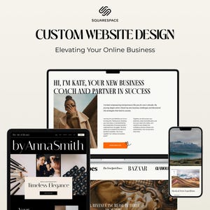 Progettazione di siti Web Squarespace personalizzati / Soluzioni personalizzate per la tua attività