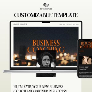 Coaching Website Template for Squarespace 7.1 | Life, Business, Health Coaches